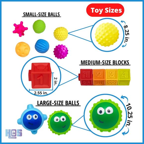 Montessori Toys Textured Sensory Toy Set 12 Pieces Learning Resources Ages 3+ - Picture 4 of 8